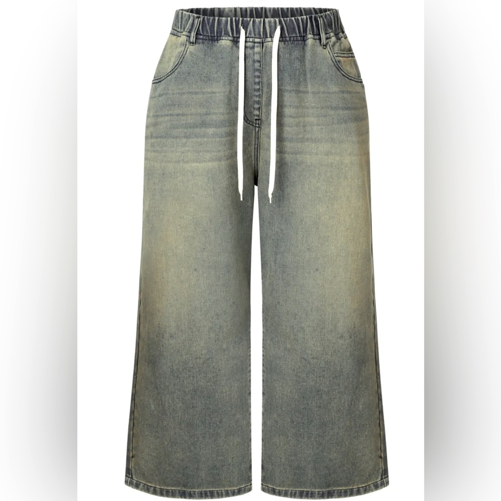 CIDER wide leg, high-rise jeans. Size - 4X